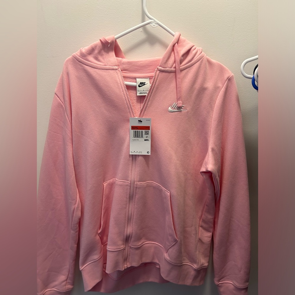 pink nike zip up